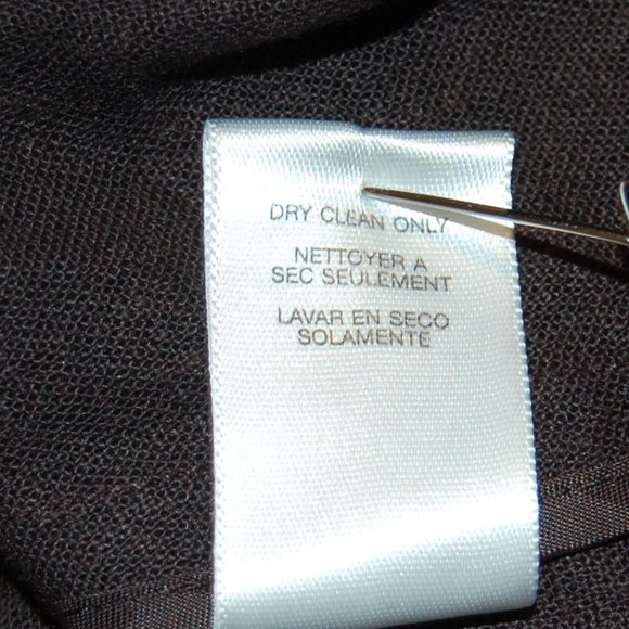 Michael Kors Women's Brown Linen/Rayon Safari Style Jacket W/Belt Size 14 - Picture 9 of 11